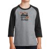 Youth Core Blend 3/4 Sleeve Raglan Tee Thumbnail