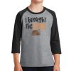 Youth Core Blend 3/4 Sleeve Raglan Tee Thumbnail