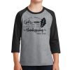 Youth Core Blend 3/4 Sleeve Raglan Tee Thumbnail