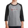 Youth Core Blend 3/4 Sleeve Raglan Tee Thumbnail