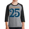 Youth Core Blend 3/4 Sleeve Raglan Tee Thumbnail