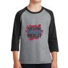 Youth Core Blend 3/4 Sleeve Raglan Tee Thumbnail