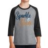 Youth Core Blend 3/4 Sleeve Raglan Tee Thumbnail