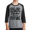 Youth Core Blend 3/4 Sleeve Raglan Tee Thumbnail