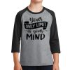 Youth Core Blend 3/4 Sleeve Raglan Tee Thumbnail