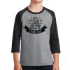 Youth Core Blend 3/4 Sleeve Raglan Tee Thumbnail