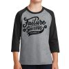 Youth Core Blend 3/4 Sleeve Raglan Tee Thumbnail