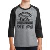 Youth Core Blend 3/4 Sleeve Raglan Tee Thumbnail