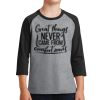 Youth Core Blend 3/4 Sleeve Raglan Tee Thumbnail