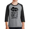 Youth Core Blend 3/4 Sleeve Raglan Tee Thumbnail