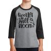 Youth Core Blend 3/4 Sleeve Raglan Tee Thumbnail