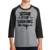 Youth Core Blend 3/4 Sleeve Raglan Tee Thumbnail