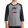 Youth Core Blend 3/4 Sleeve Raglan Tee Thumbnail