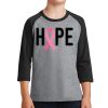 Youth Core Blend 3/4 Sleeve Raglan Tee Thumbnail