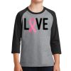 Youth Core Blend 3/4 Sleeve Raglan Tee Thumbnail