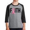 Youth Core Blend 3/4 Sleeve Raglan Tee Thumbnail