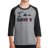 Youth Core Blend 3/4 Sleeve Raglan Tee Thumbnail