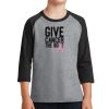 Youth Core Blend 3/4 Sleeve Raglan Tee Thumbnail