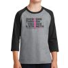 Youth Core Blend 3/4 Sleeve Raglan Tee Thumbnail