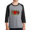 Youth Core Blend 3/4 Sleeve Raglan Tee Thumbnail