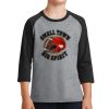 Youth Core Blend 3/4 Sleeve Raglan Tee Thumbnail