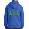 Tall Essential Fleece Full Zip Hooded Sweatshirt Thumbnail