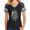 Women's Game V Neck Tee Thumbnail