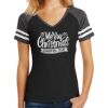 Women's Game V Neck Tee Thumbnail