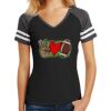 Women's Game V Neck Tee Thumbnail